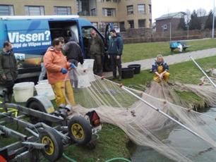 Hoogenhofvijvers afgelopen donderdag afgevist